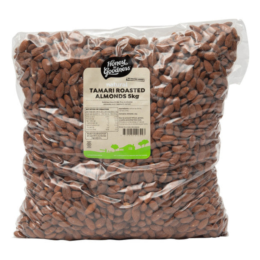 Honest to Goodness Tamari Roasted Almonds 5KG