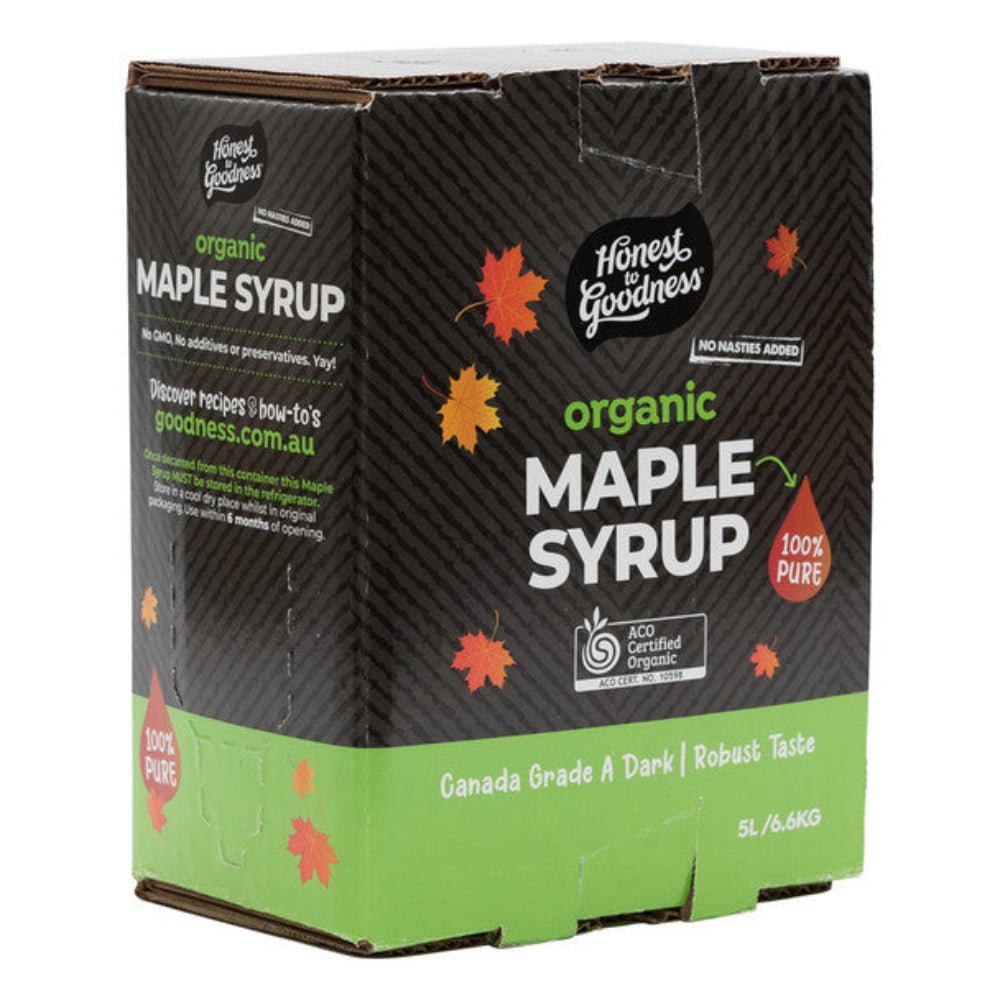 Honest to Goodness Organic Maple Syrup 5L
