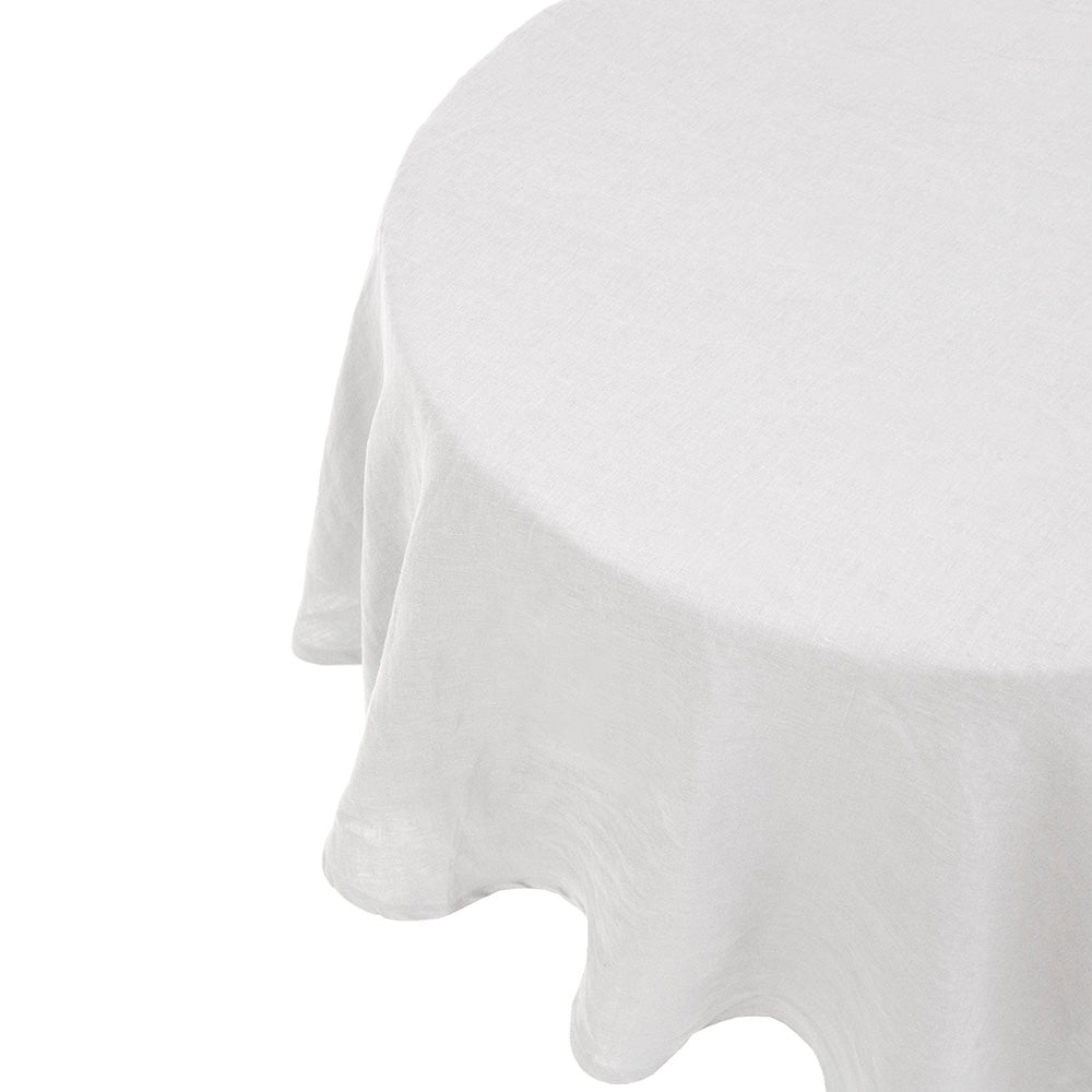 Bambury Linen Round Tablecloth - Charcoal