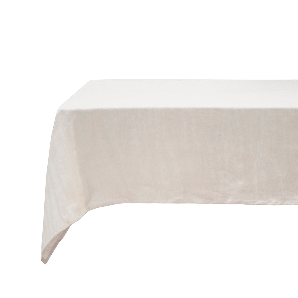 Bambury French Flax Linen Rectangle Tablecloth