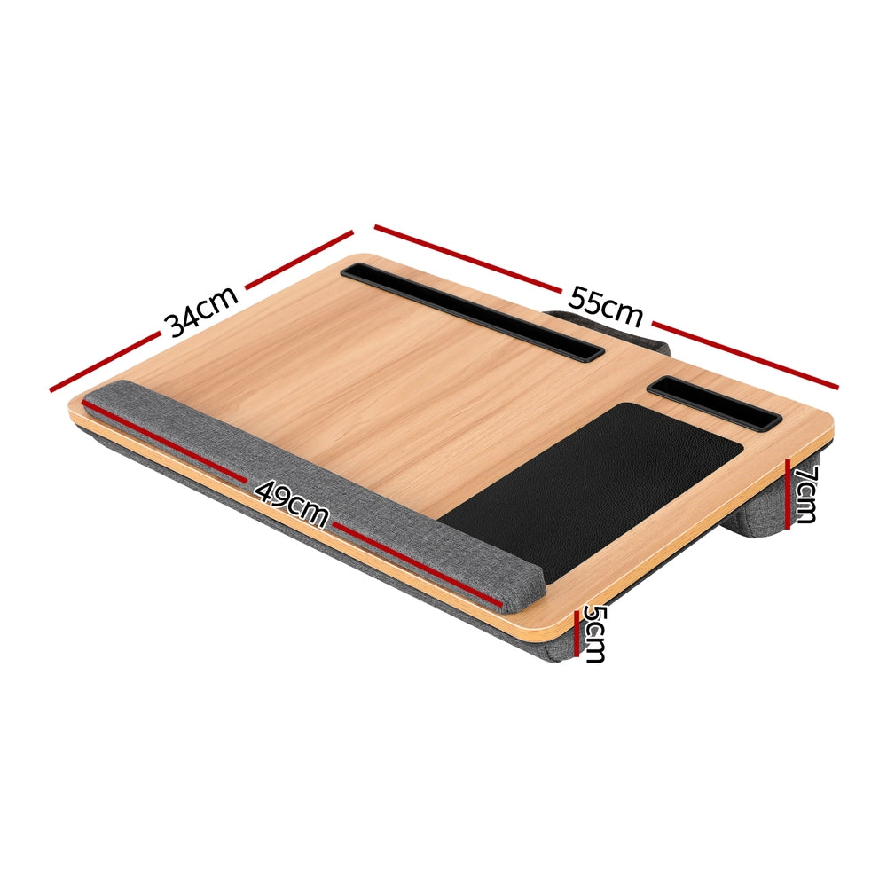 Artiss Portable Lap Desk 55cm for 13.3–15.6" Laptops w/ Mouse Pad & Phone Slot