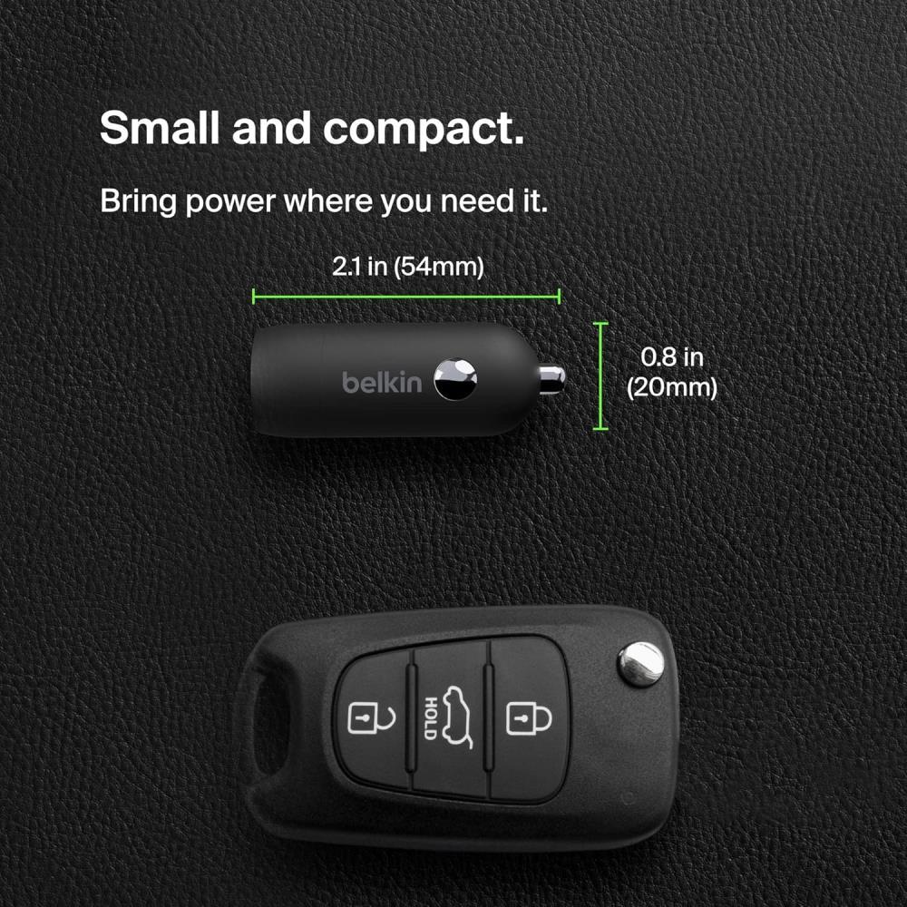 Belkin Boost Charge 30W USB-C Fast Car Charger