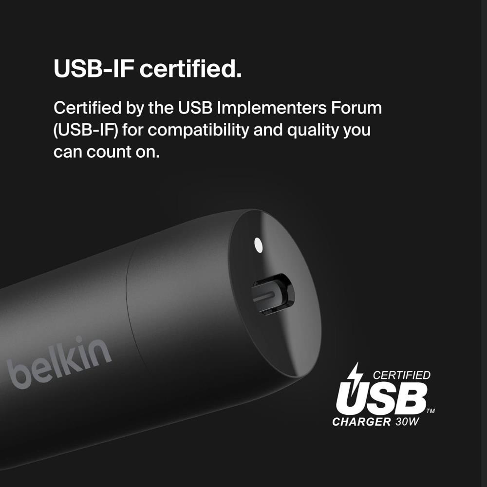 Belkin Boost Charge 30W USB-C Fast Car Charger