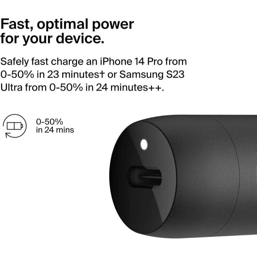 Belkin Boost Charge 30W USB-C Fast Car Charger