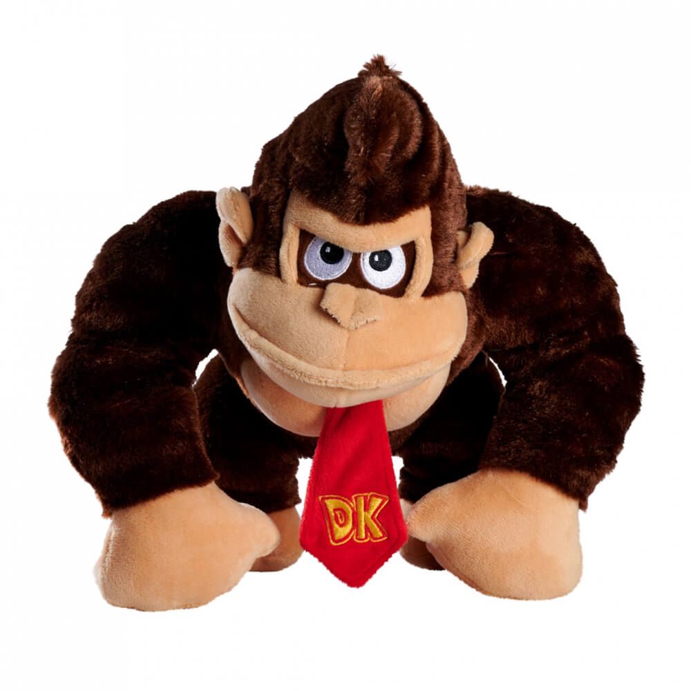 Simba Donkey Kong Plush 35cm Official Super Mario Soft Toy for Nintendo Fans