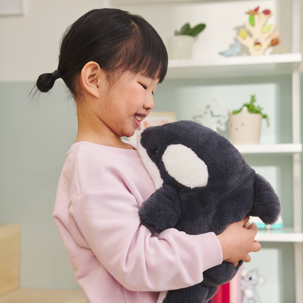 Gund Snuffles Flynn the Orca Plush 28cm Soft Toy for Animal Lovers