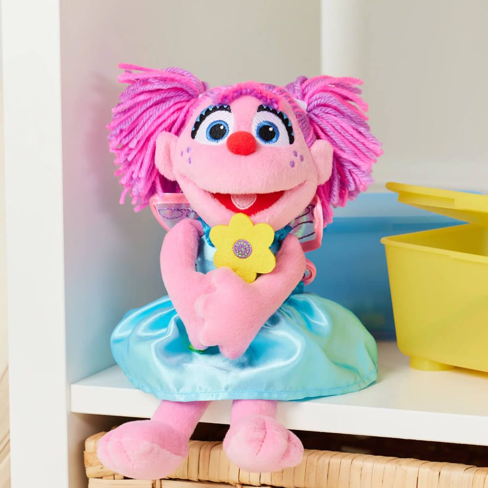 GUND Abby Cadabby Plush 28cm Soft Toy with Flower.