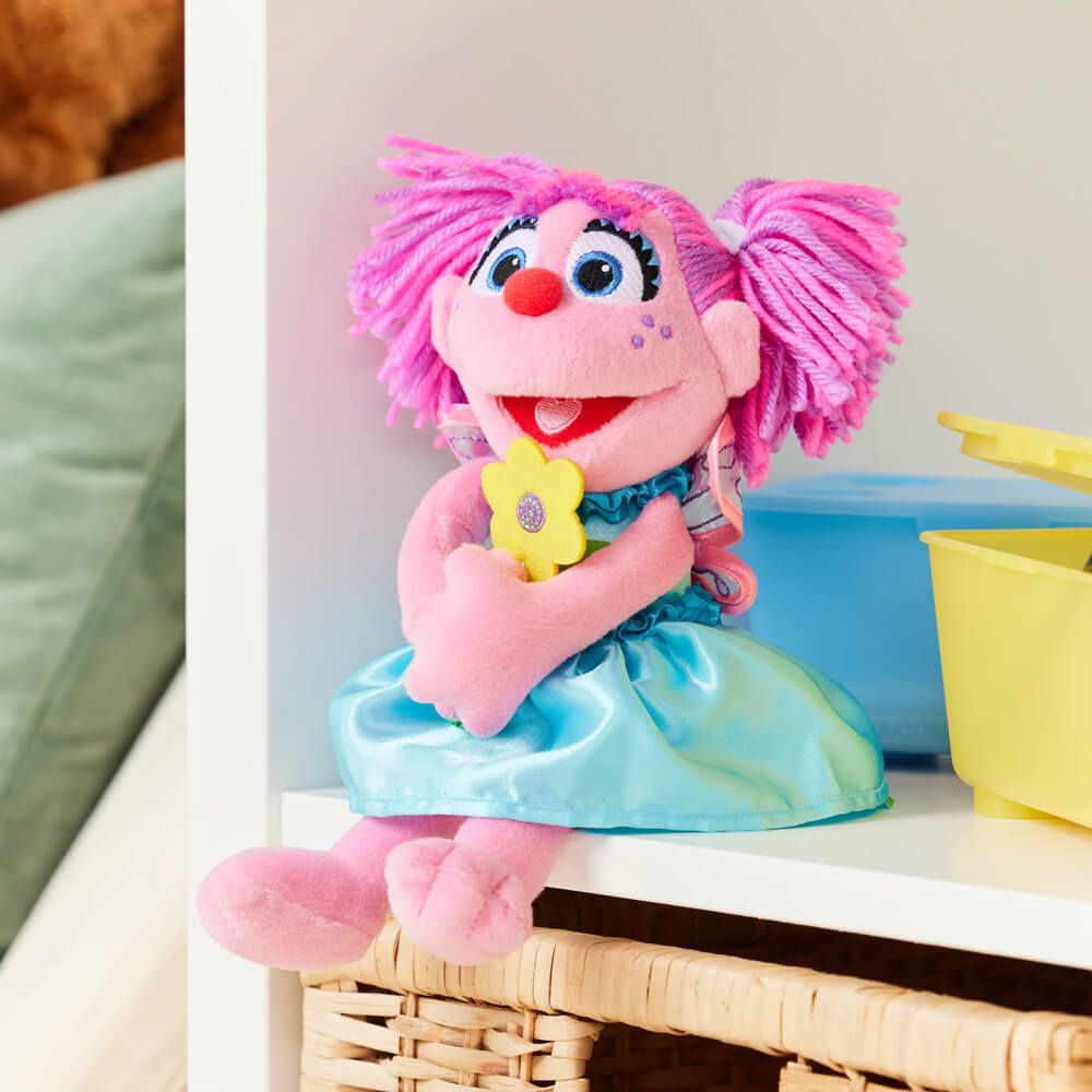 GUND Abby Cadabby Plush 28cm Soft Toy with Flower.