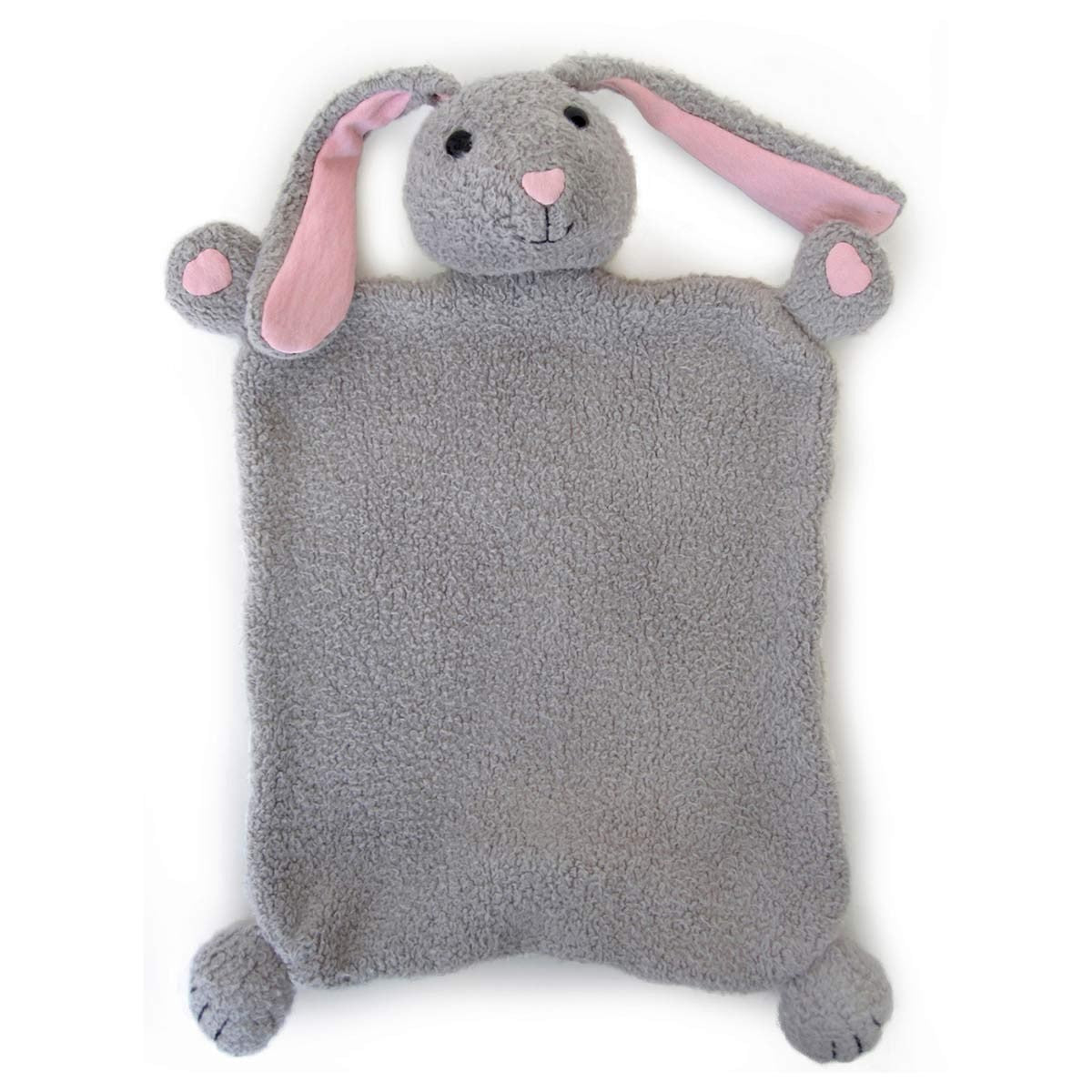 Apple Park Bunny Blankie Back Card  Organic Baby Security Blanket Gift Set
