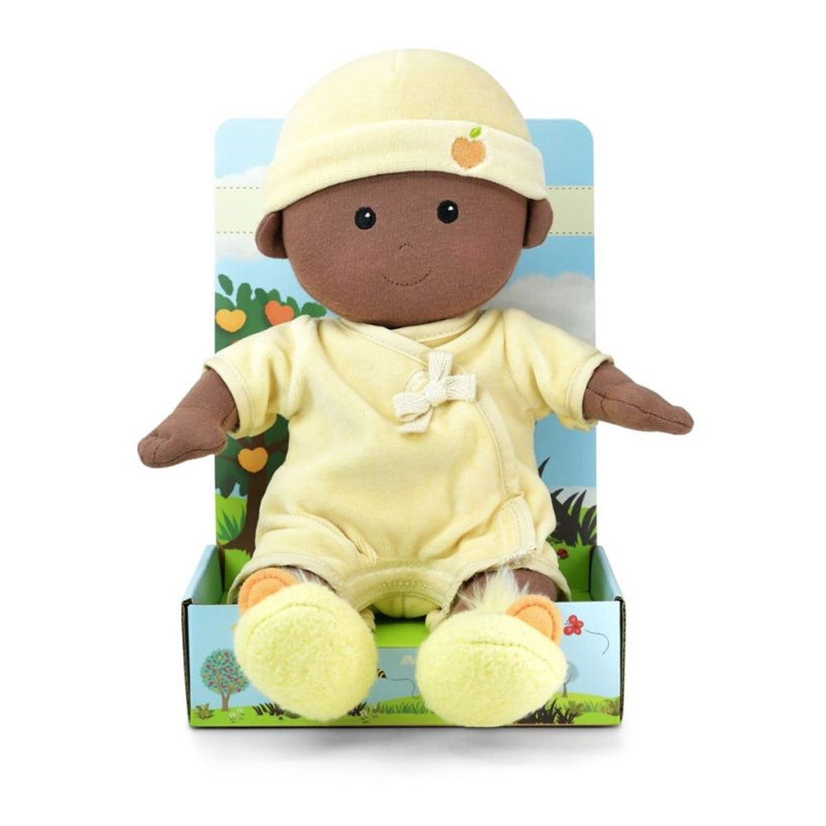 Apple Park Organic Baby Doll Cream Natural Plush Toy
