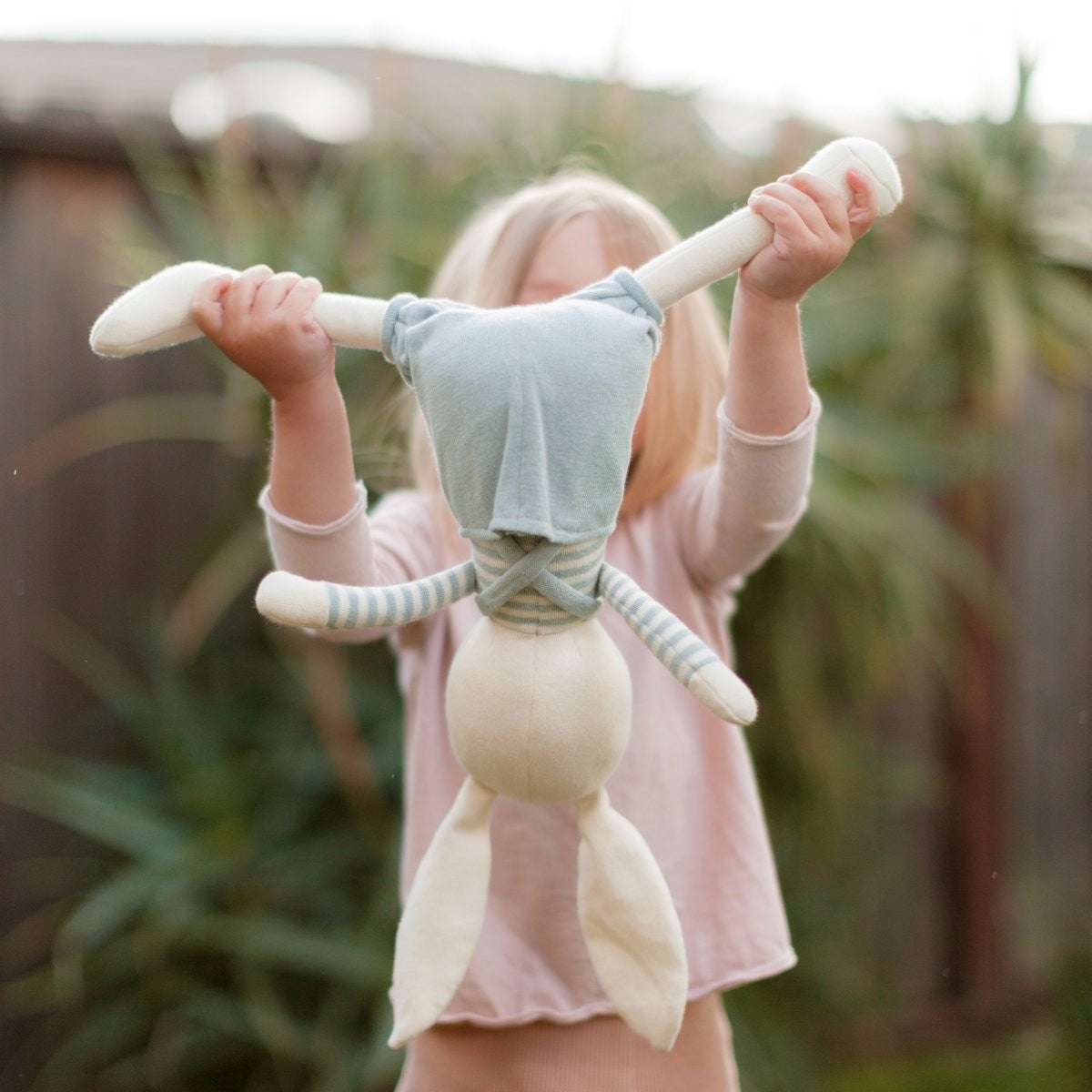 Apple Park Finn Organic Knit Bunny Eco-Friendly Baby Toy