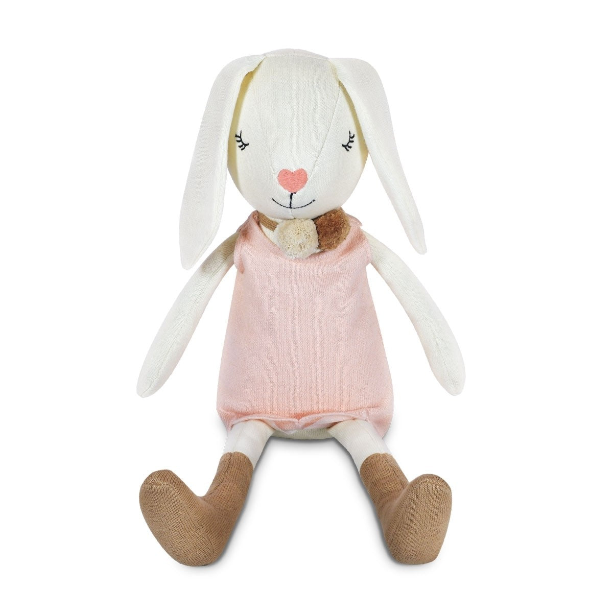Apple Park Charlotte Organic Knit Bunny Plush Toy for Babies