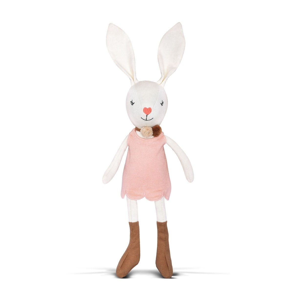 Apple Park Charlotte Organic Knit Bunny Plush Toy for Babies