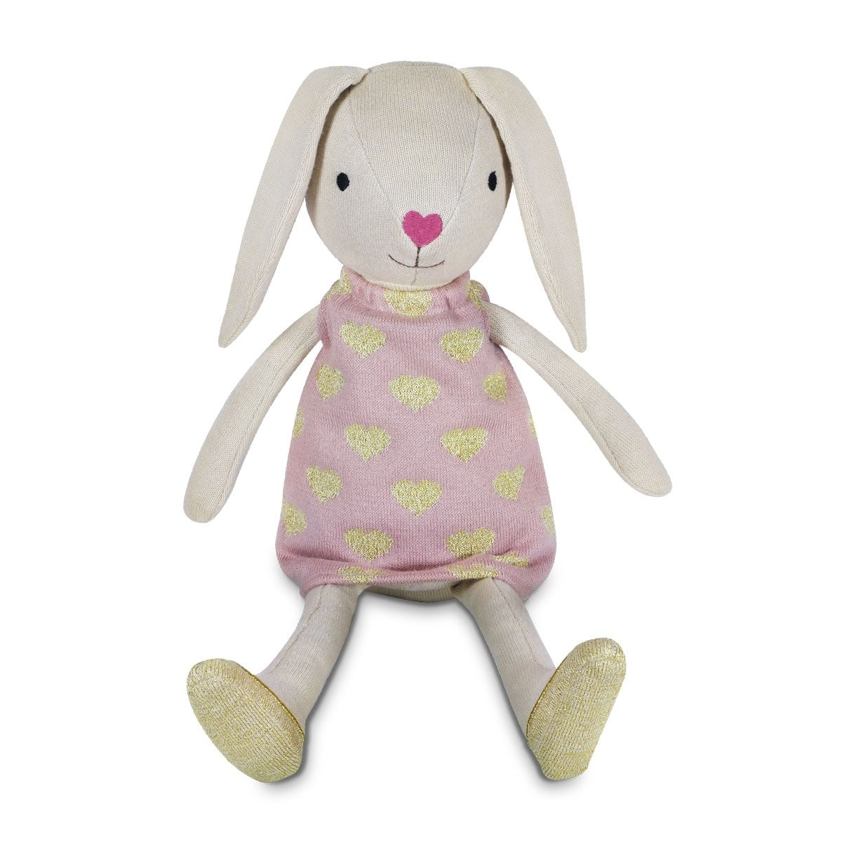 Apple Park Luella Organic Knit Bunny Plush Toy for Babies