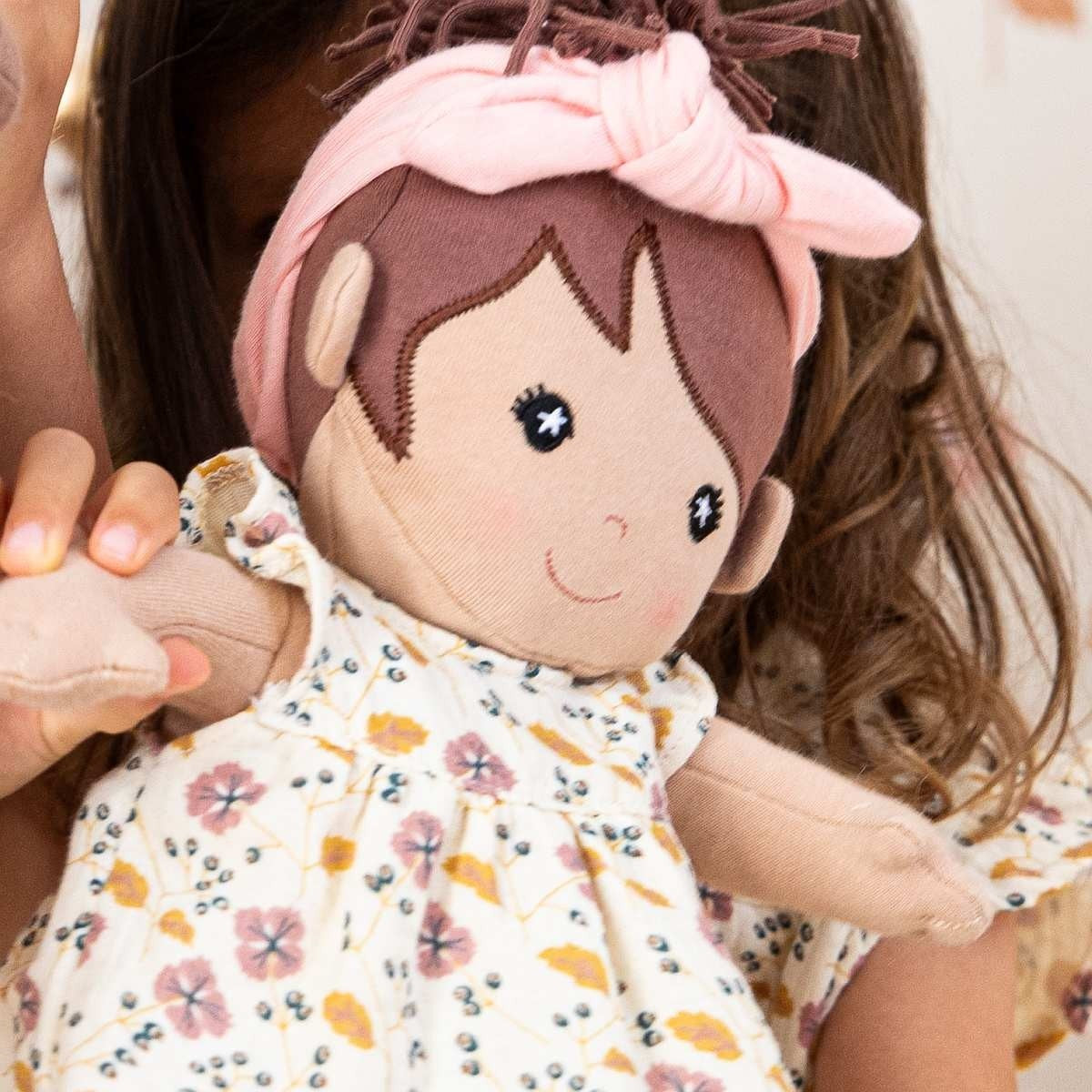 Apple Park Pink Floral Muslin Organic Baby Dress