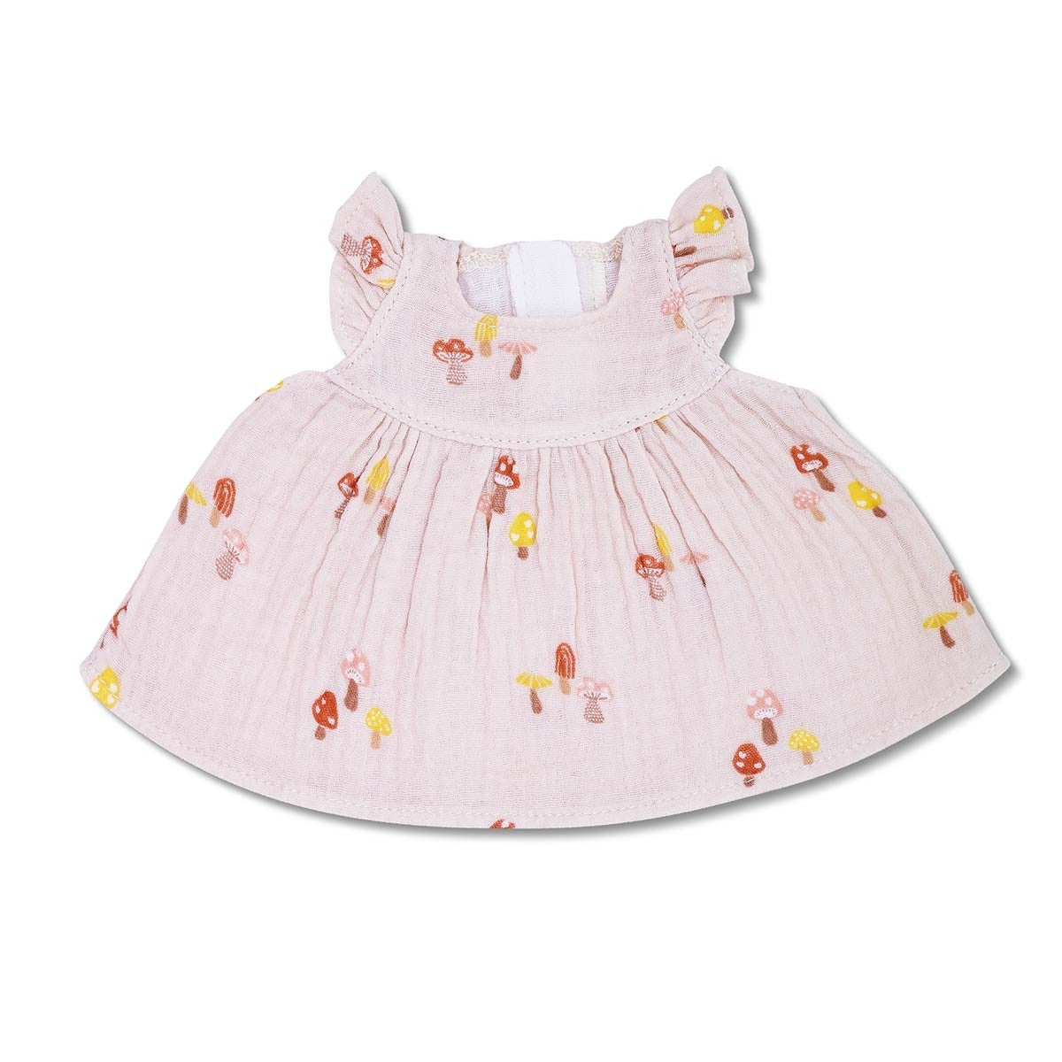 Apple Park Mini Mushroom Muslin Dress Organic Baby Girl Outfit