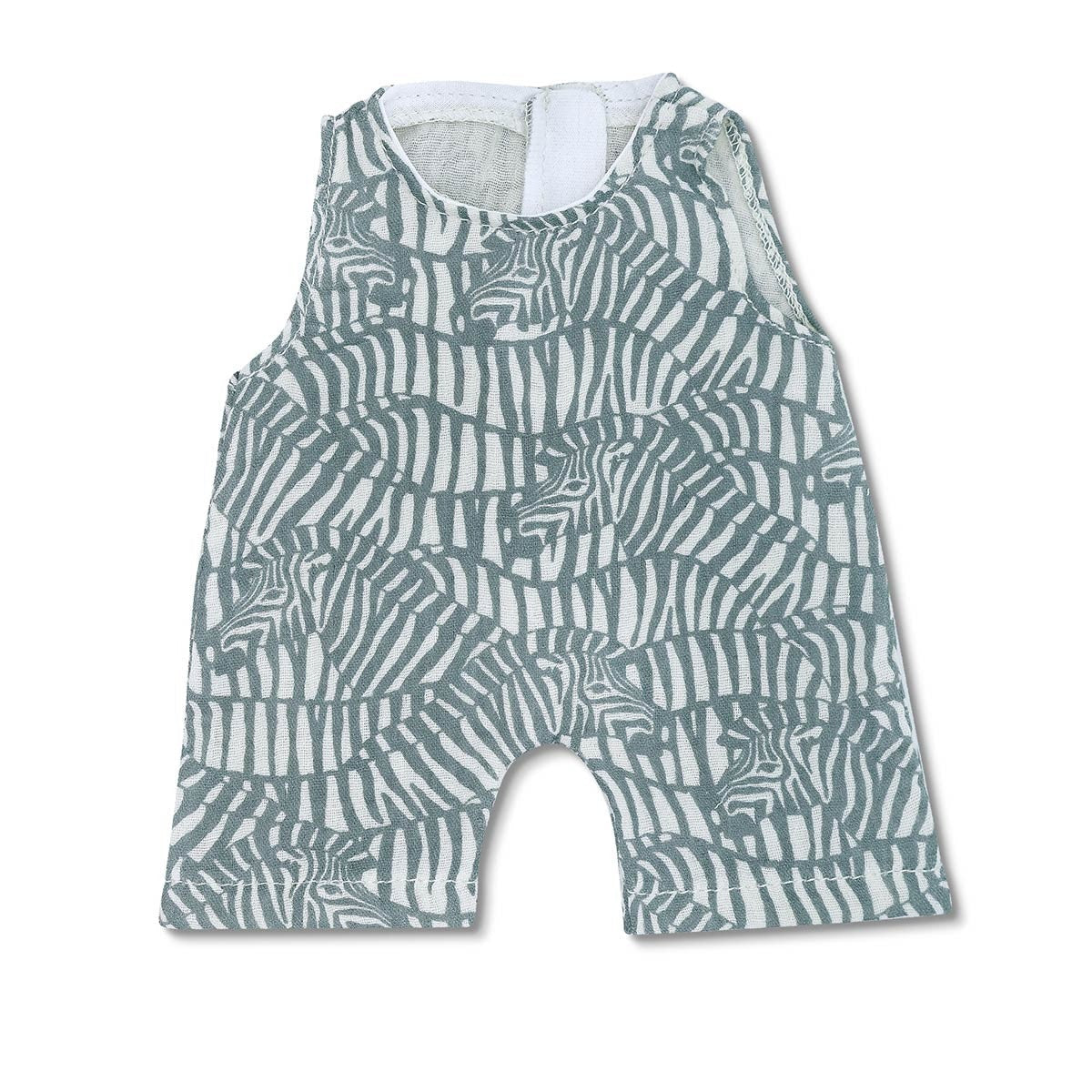 Apple Park Zebra Print Muslin Coverall  Organic Baby One-Piece Outfit