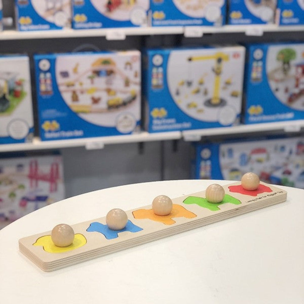 Bigjigs Toys Wooden Animal Matching Board for Kids