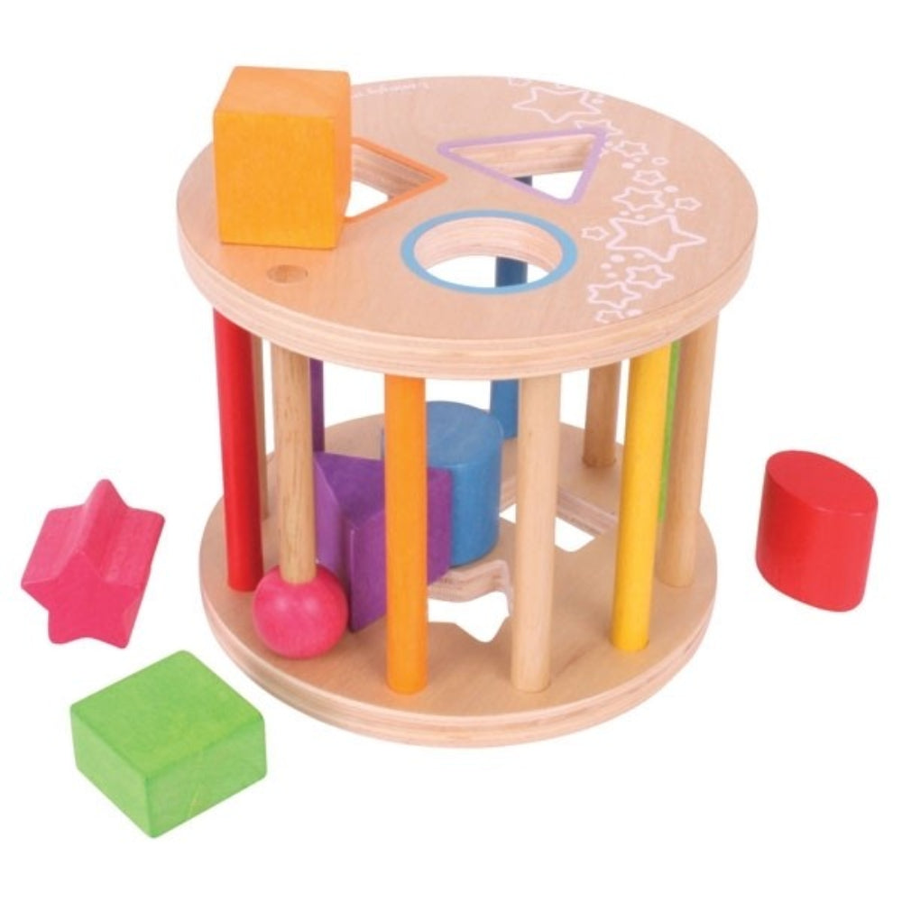 Bigjigs Toys First Rolling Shape Sorter Learning Toy for Toddlers