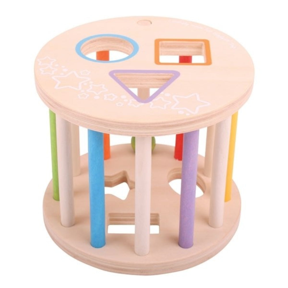 Bigjigs Toys First Rolling Shape Sorter Learning Toy for Toddlers