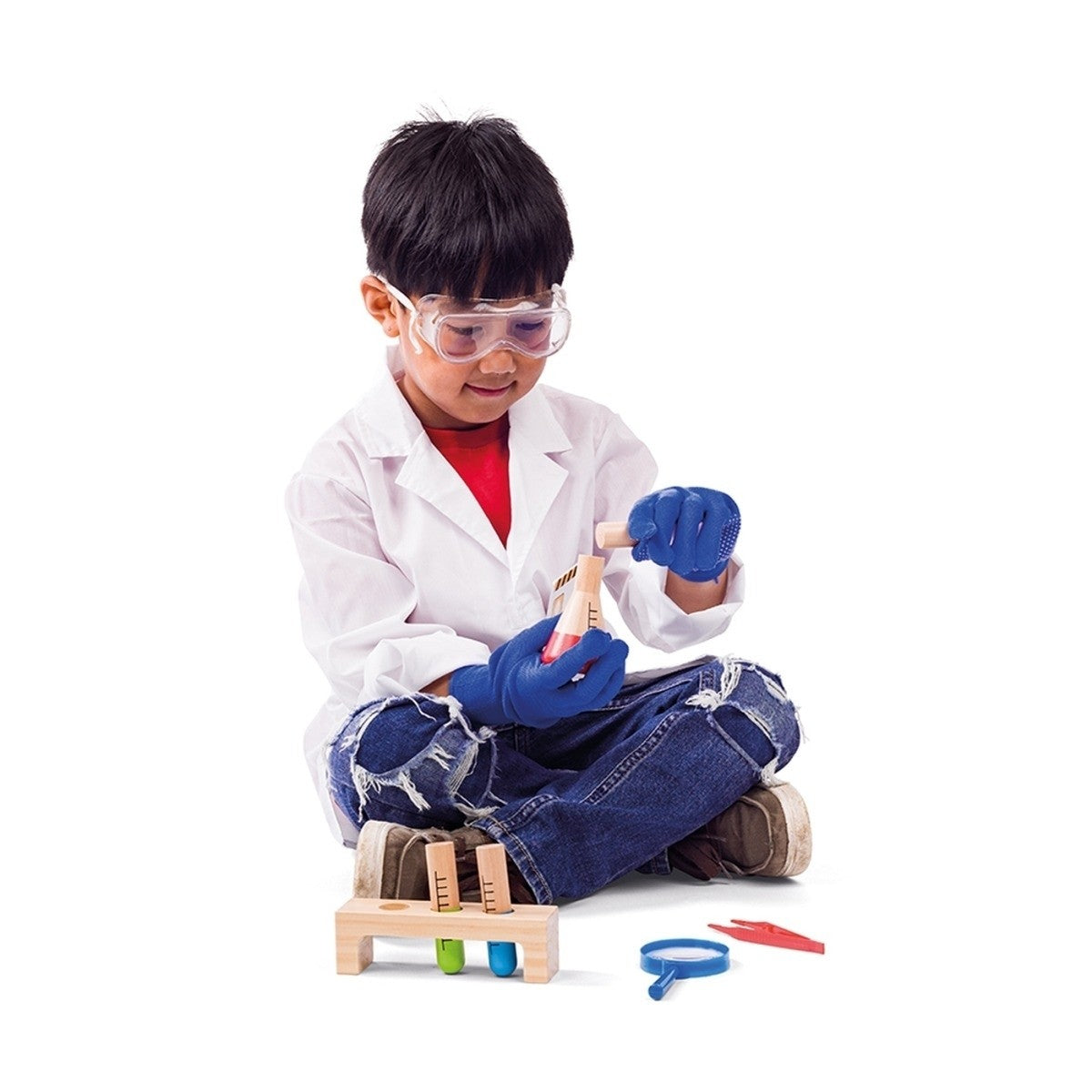 Bigjigs Toys Scientist Dress Up Kids Lab Coat Costume for Role Play