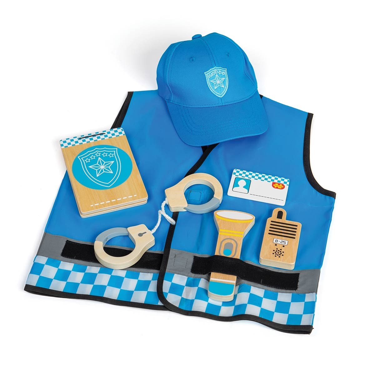 Bigjigs Toys Police Dress Up Kids Police Officer Costume for Role Play