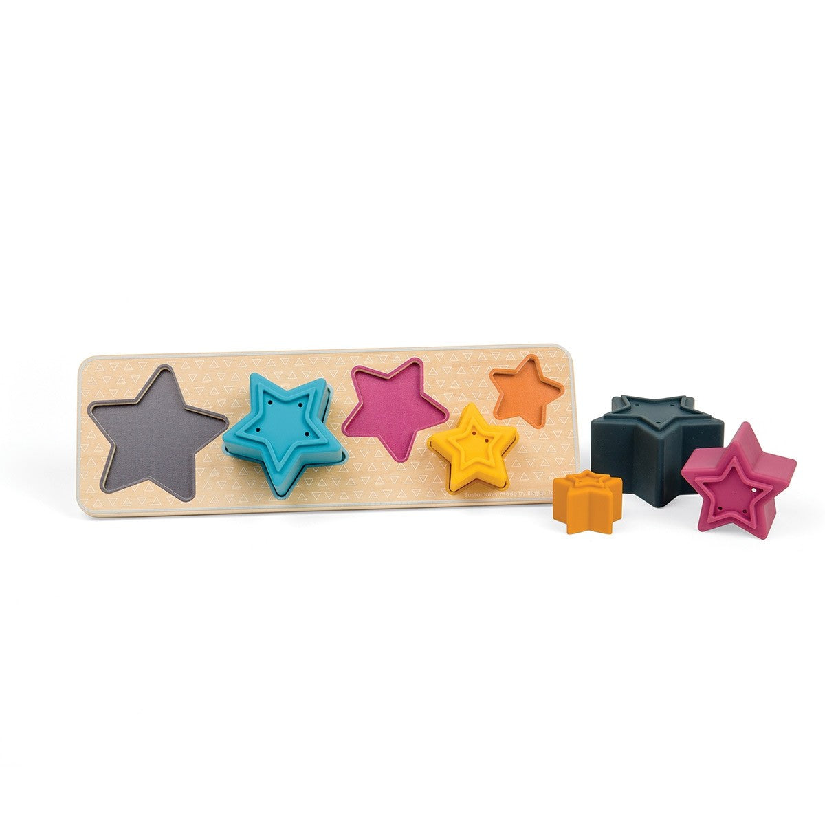 Bigjigs Toys Wooden Shooting Star Shape Sorter for Toddlers