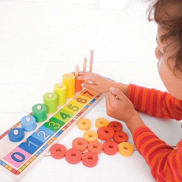 Bigjigs Toys Learn to Count Wooden Counting Toy for Kids