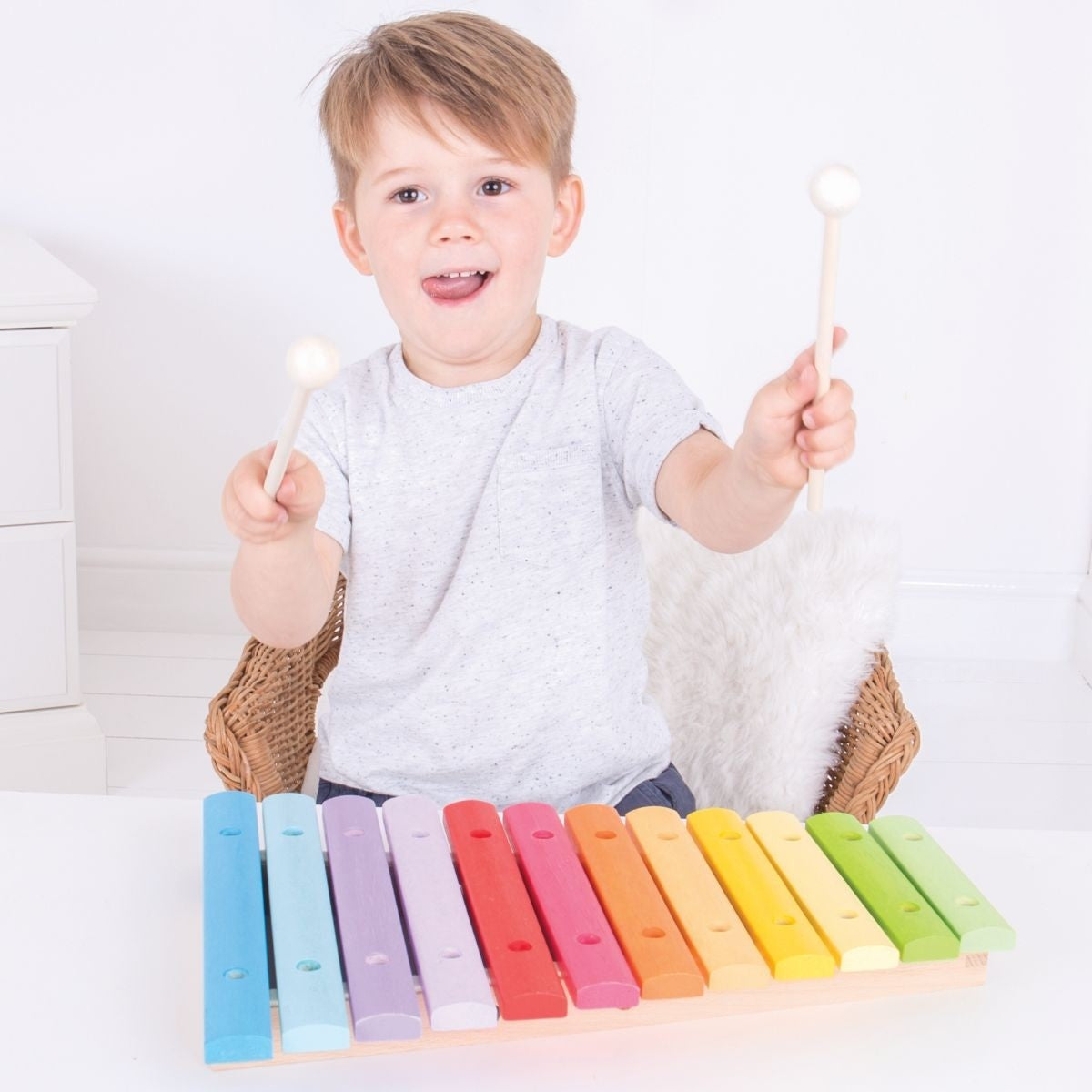 Bigjigs Toys Xylophone Snazzy Musical Toy for Toddlers