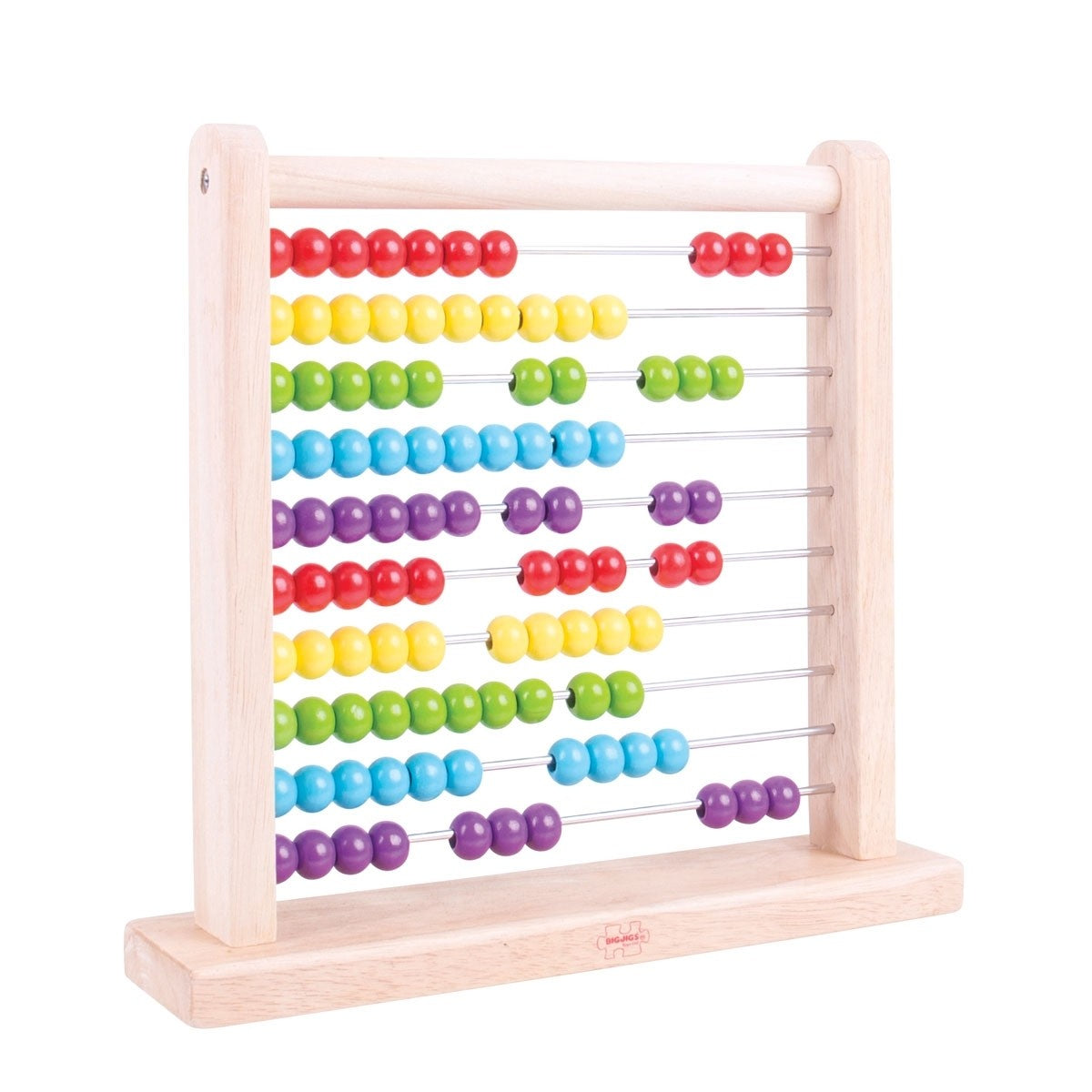 Bigjigs Toys Wooden Abacus  Educational Counting Toy for Kids