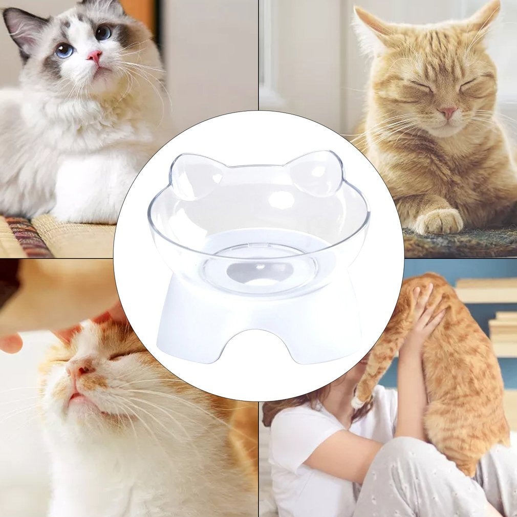 Hansona Raised Pet Feeding Transparent Bowl