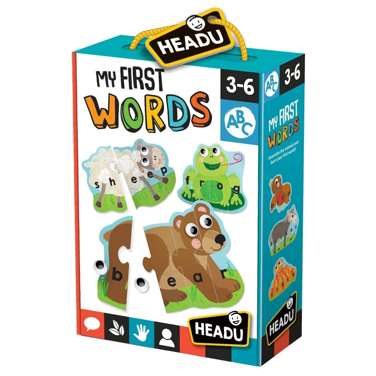 Headu Animal Puzzle Reading and Writing Educational Kit for Children