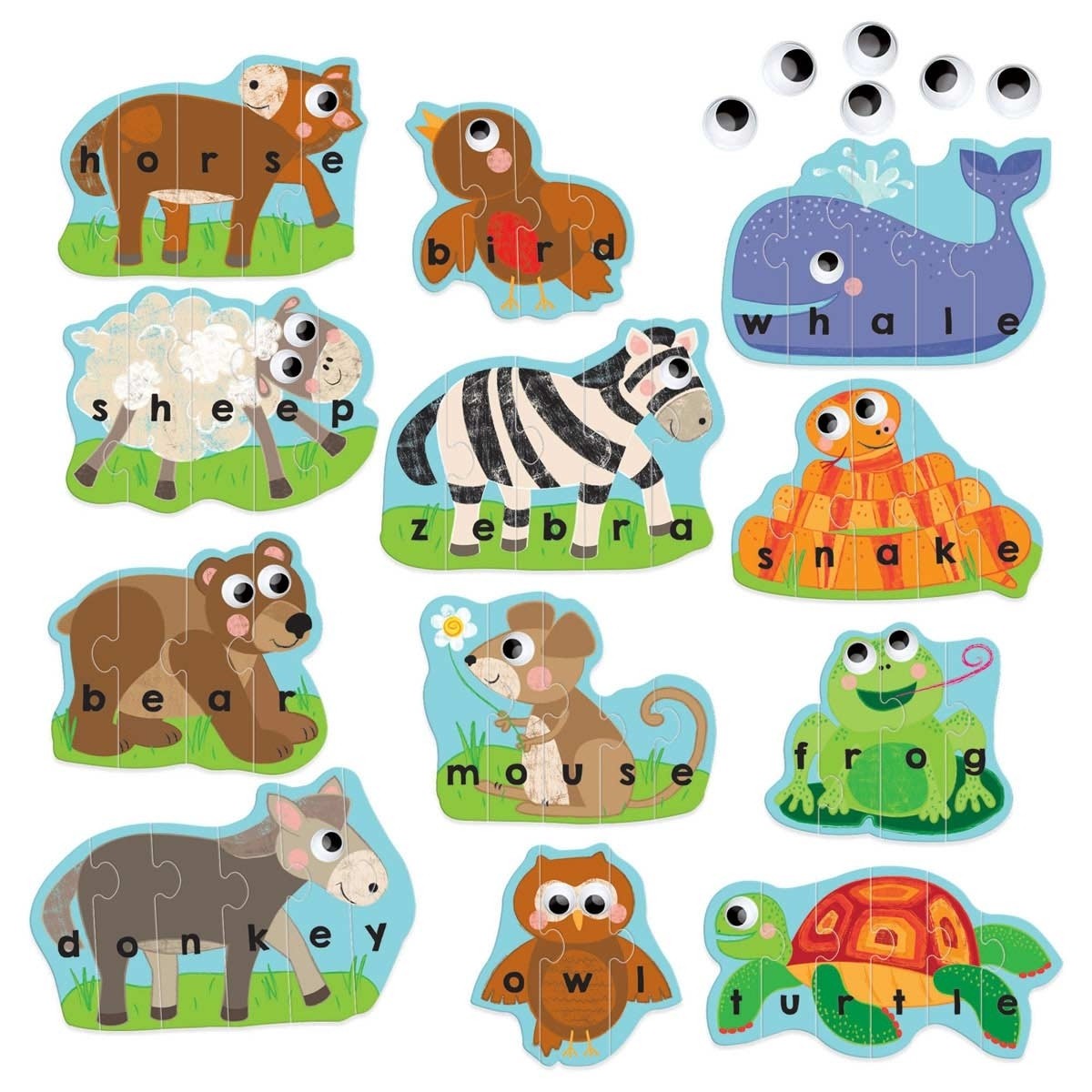 Headu Animal Puzzle Reading and Writing Educational Kit for Children