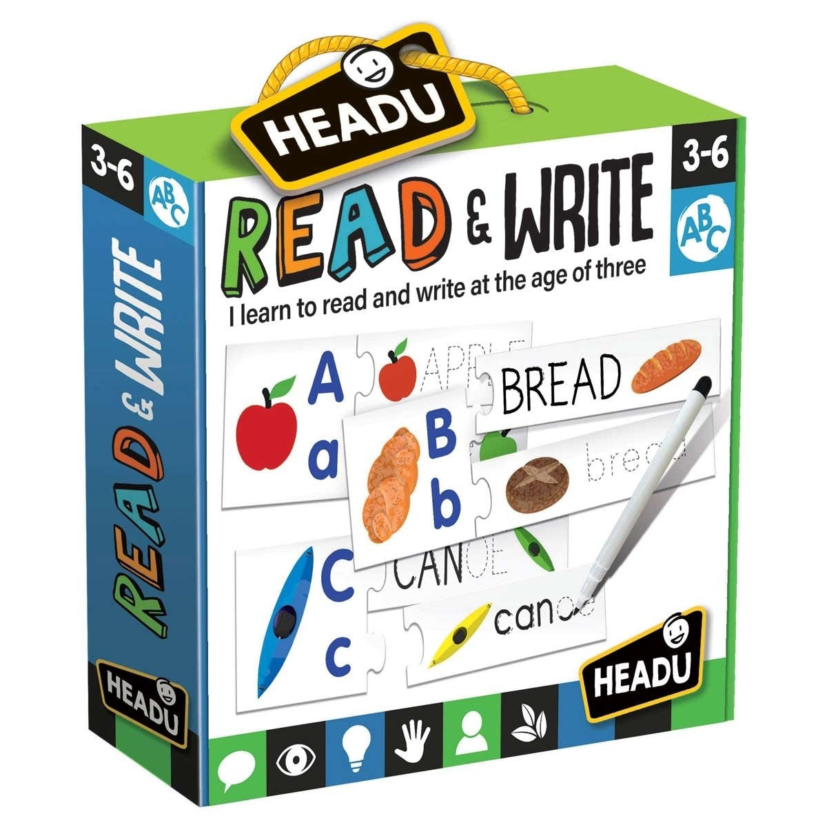 Headu Alphabet Writing and Spelling Kit Educational Puzzle Set for Kids