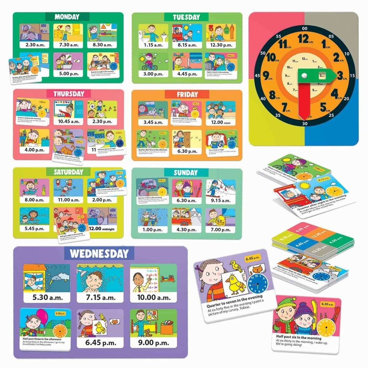 Headu Time Learning Bingo Activity Game for Kids