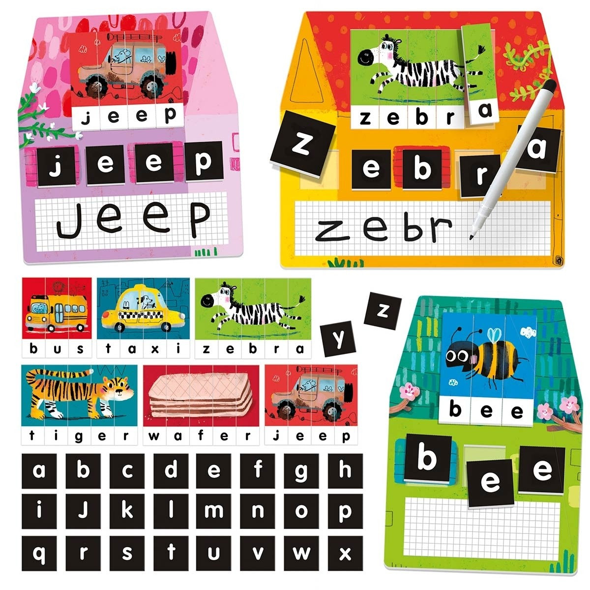 Headu Writing Lab Montessori Educational Spelling, Reading, and Writing Game for Children