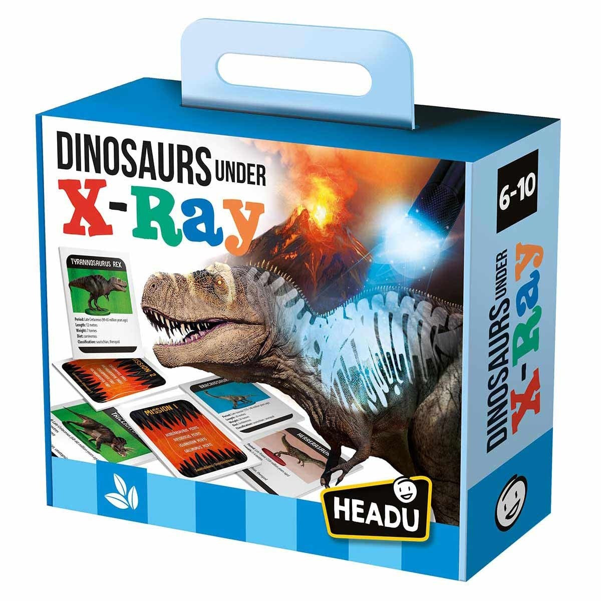 Headu Dinosaurs Under X-Ray Learning Flash Cards