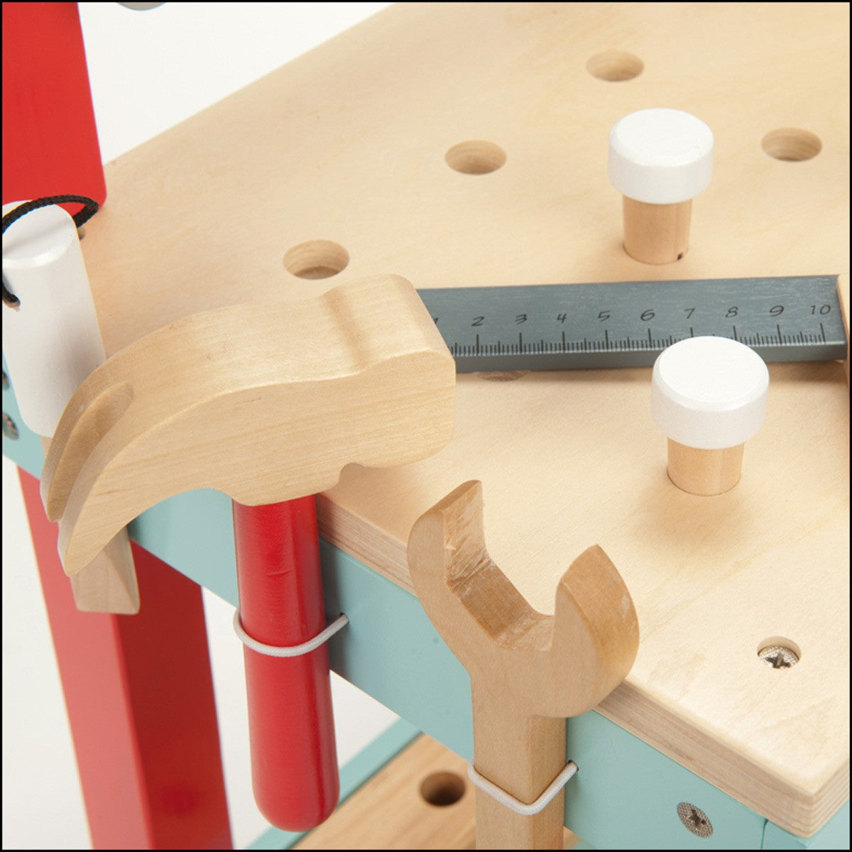 Indigo Jamm Little Carpenters Workbench Wooden Toy Workbench with Tools & Accessories