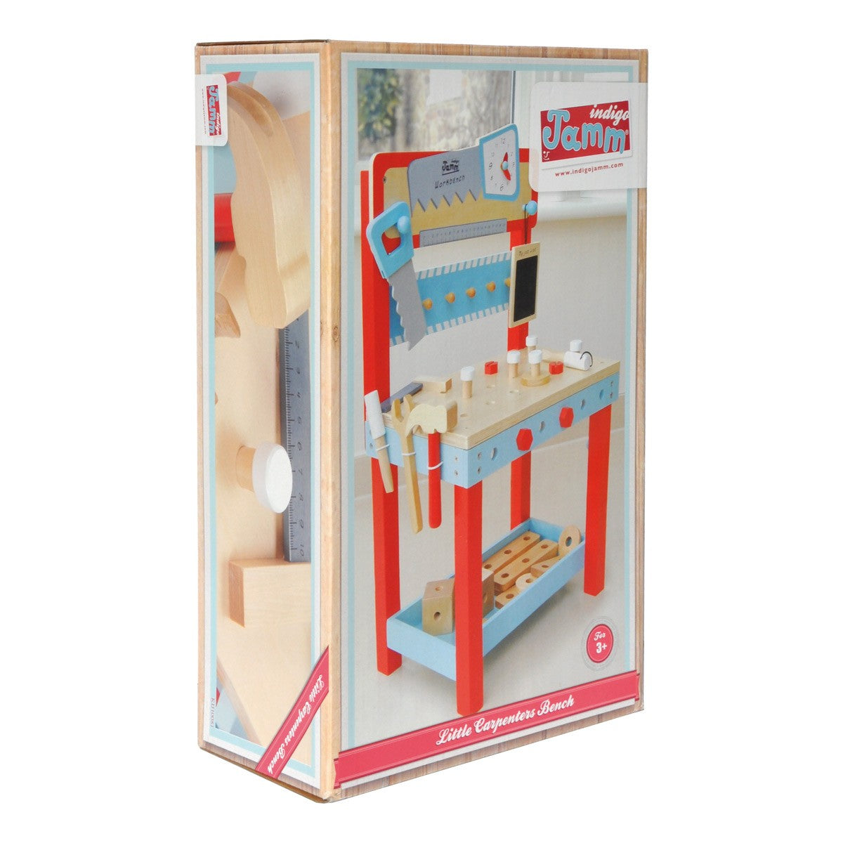 Indigo Jamm Little Carpenters Workbench Wooden Toy Workbench with Tools & Accessories