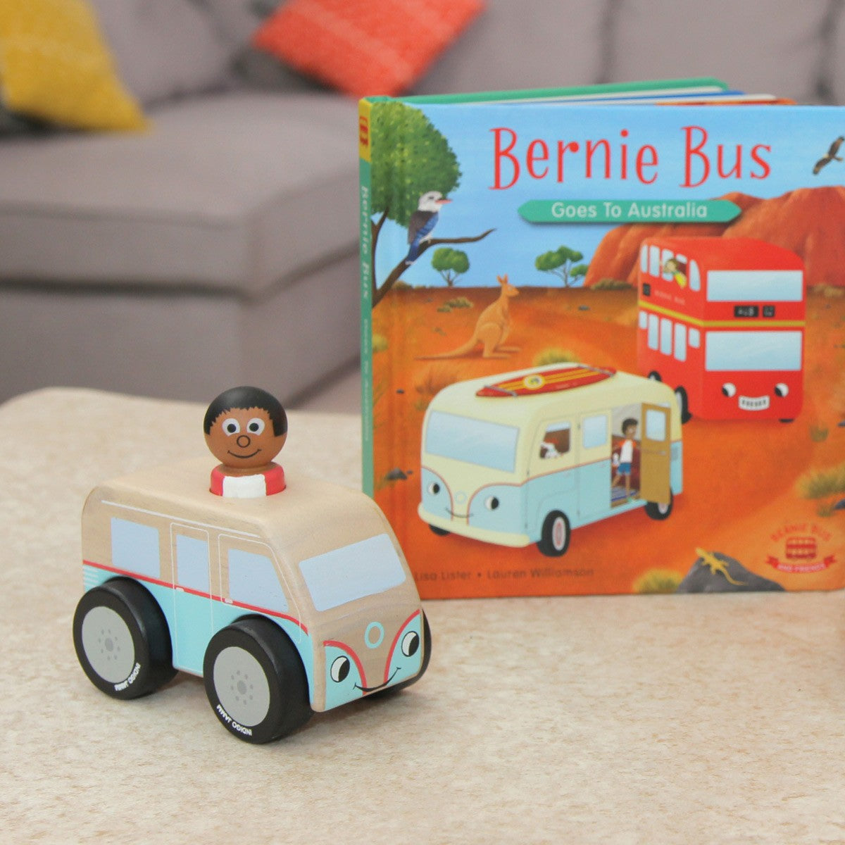 Indigo Jamm Mini Colin Wooden Campervan Pretend Play Vehicle Toy for Kids