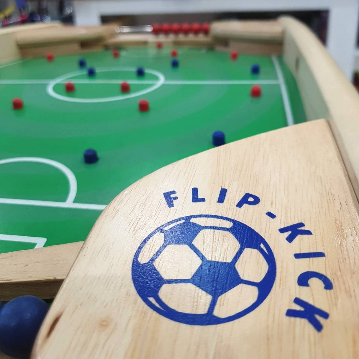 I'm Toy Flip Kick Wooden Football Table for Kids