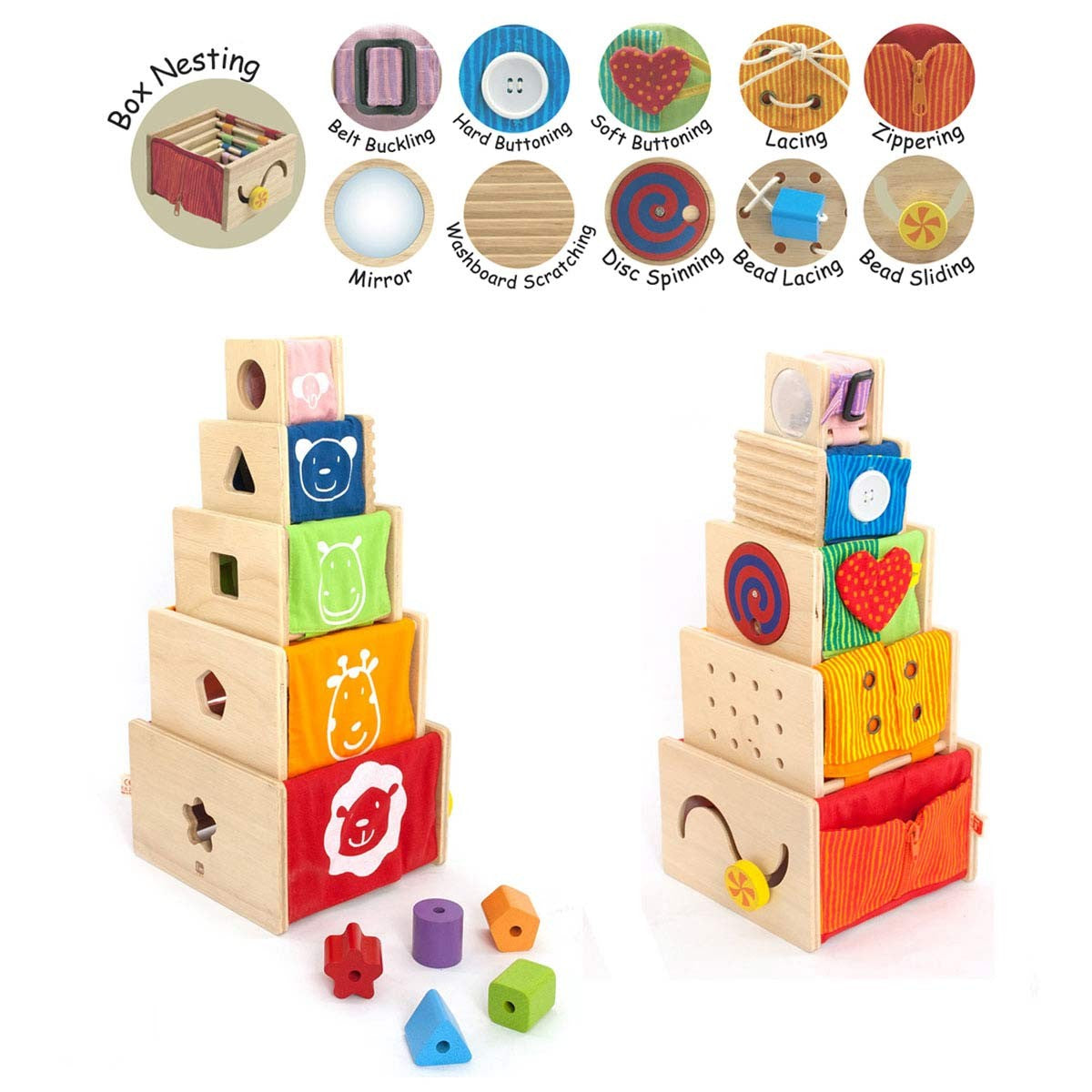 I'm Toy 5 Piece Educational Activity Stacker Set for Toddlers