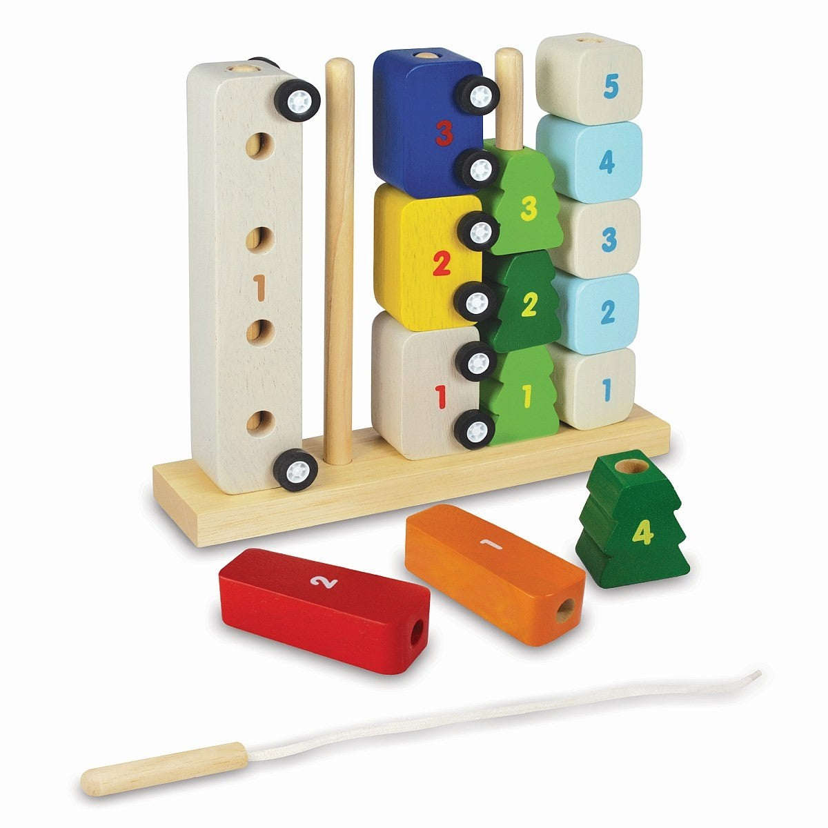 I'm Toy Educational Wooden Sort and Count City Toy for Early Math Learning