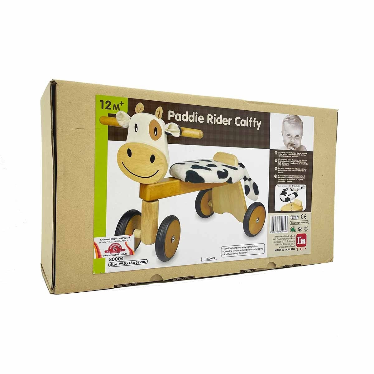I'm Toy Paddie Rider Calfie Animal Toy for Toddlers and Kids