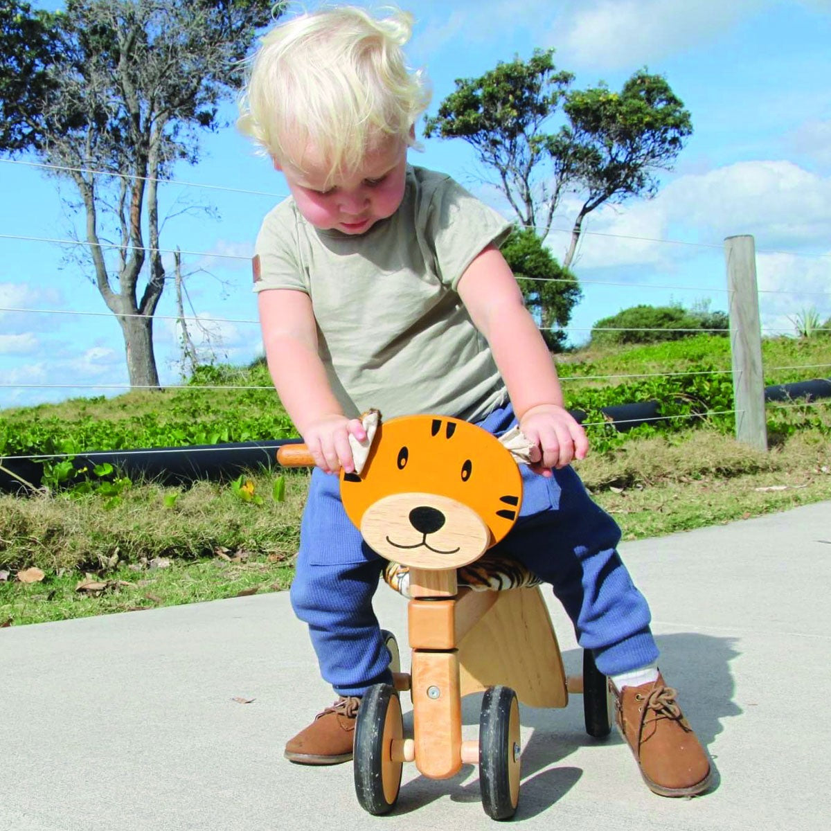 I'm Toy Paddie Rider Tiger Animal Ride On for Toddlers