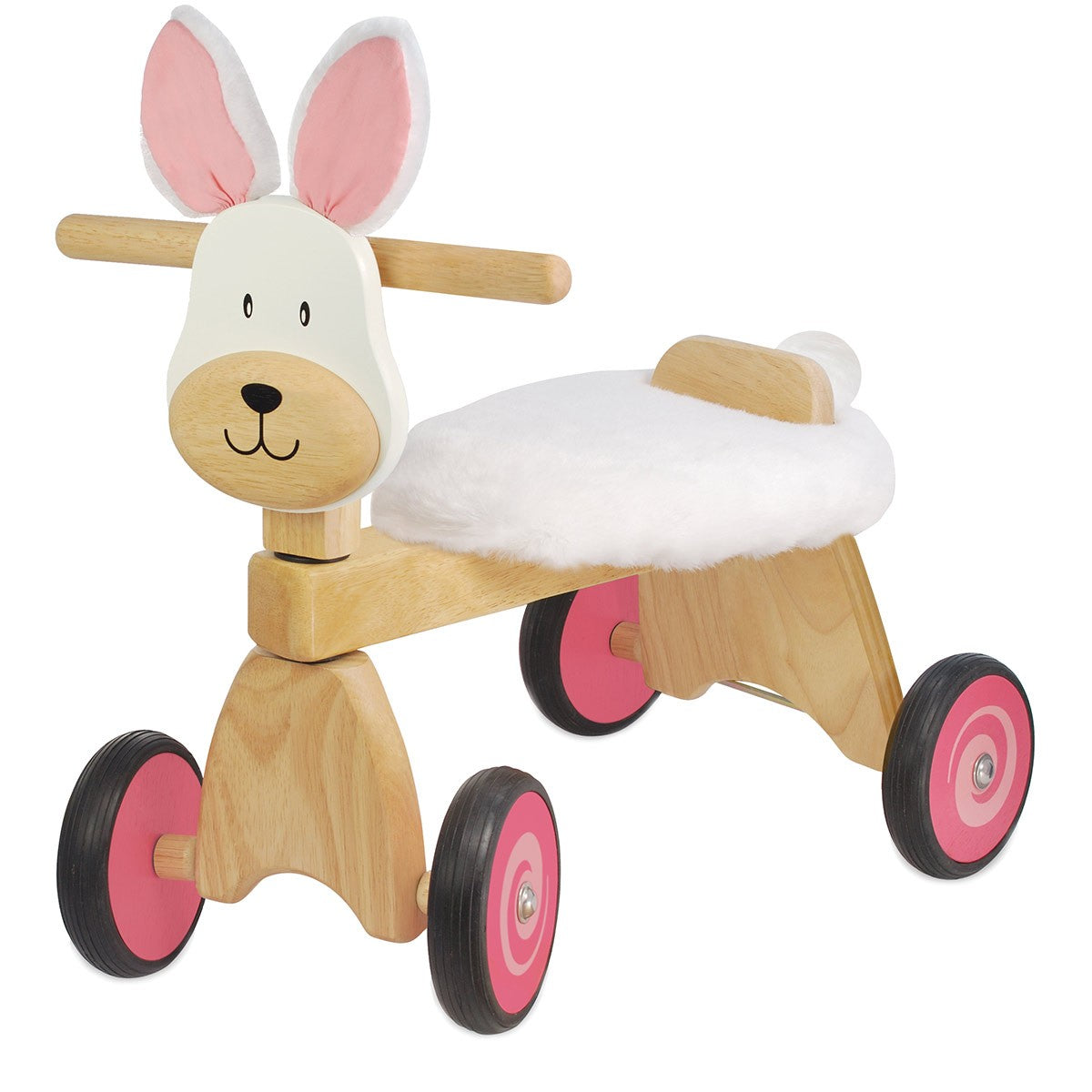 I'm Toy Paddie Rider Bunny Wooden Ride On for Toddlers
