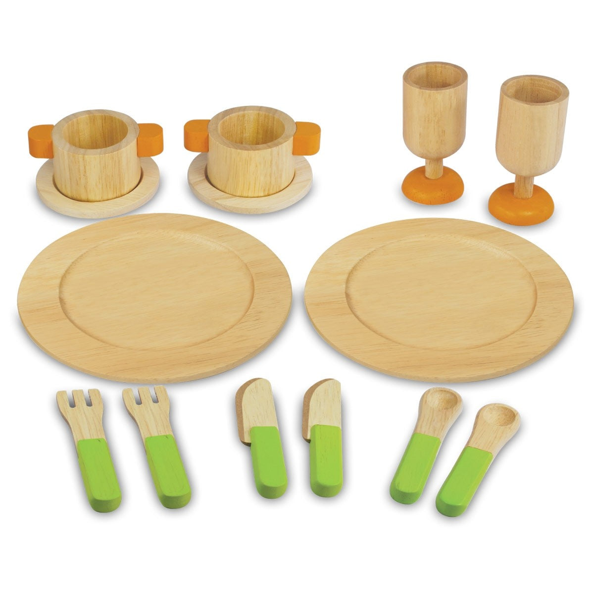 I'm Toy Wooden Kitchen Dining Pretend Play Set for Kids