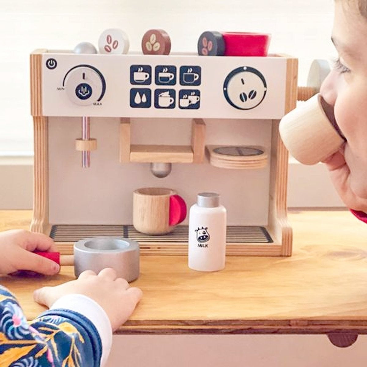 I'm Toy Barista Kitchen Coffee Maker Pretend Play for Toddlers