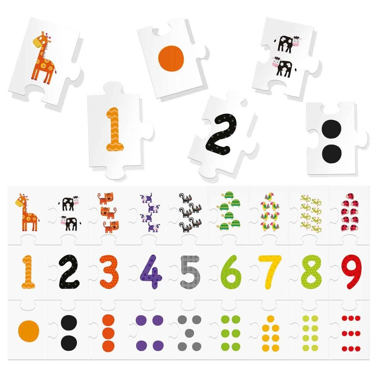 Headu 123 Puzzle for Counting and Number Recognition