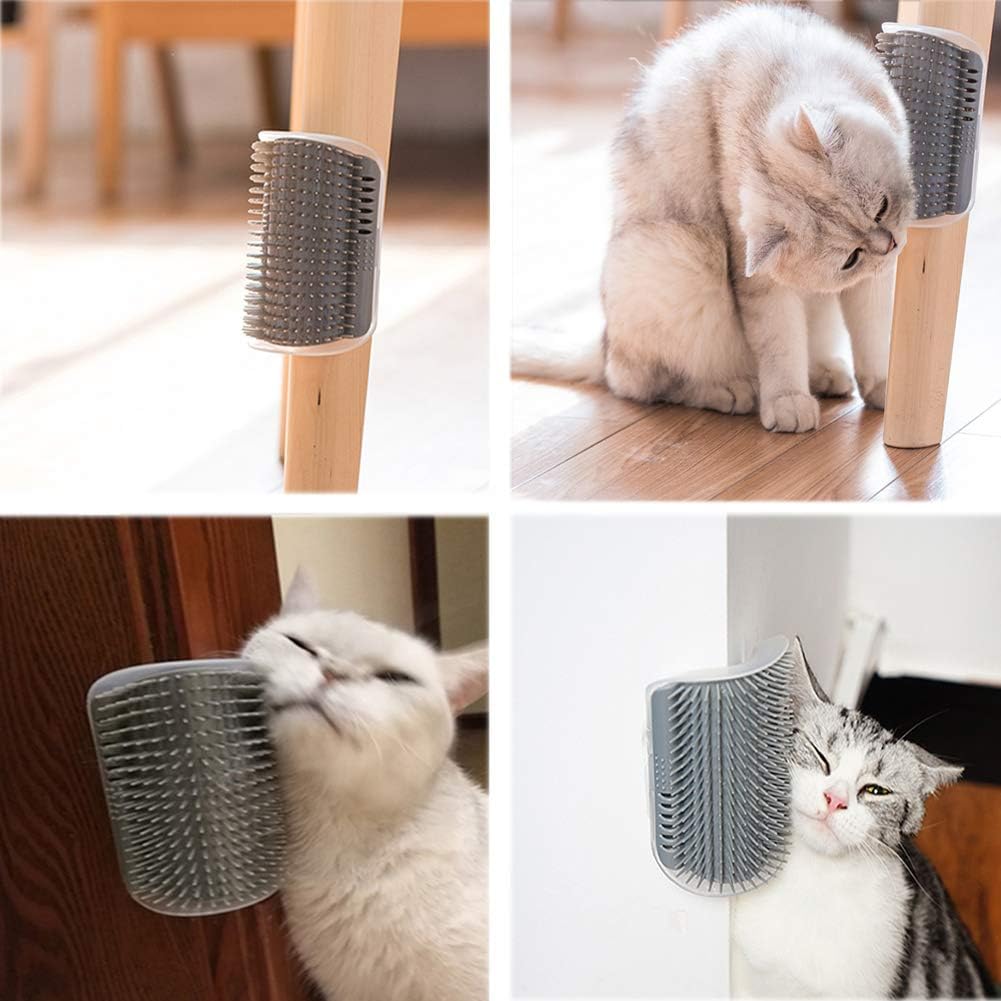 Hansona 2PCs Pet Self Grooming Brush